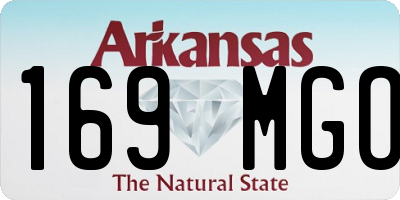 AR license plate 169MGO