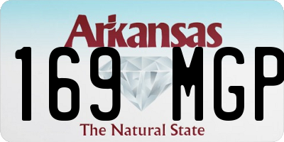 AR license plate 169MGP