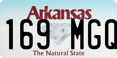 AR license plate 169MGQ