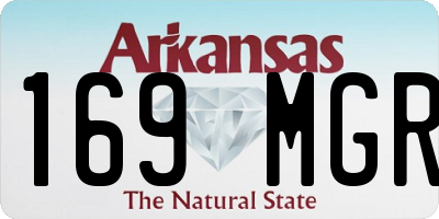 AR license plate 169MGR