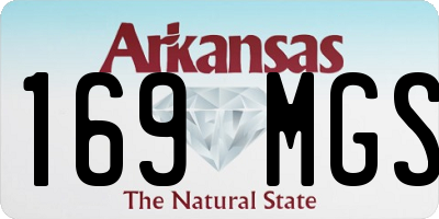 AR license plate 169MGS