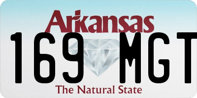 AR license plate 169MGT