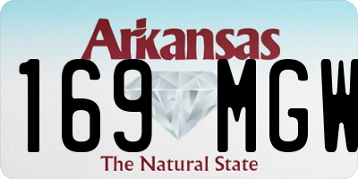 AR license plate 169MGW