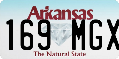 AR license plate 169MGX