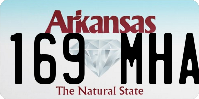 AR license plate 169MHA