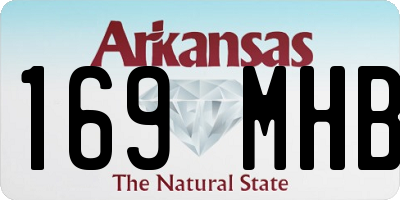 AR license plate 169MHB