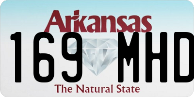 AR license plate 169MHD