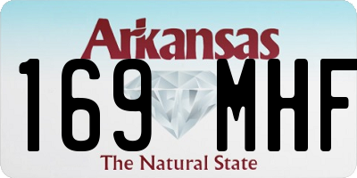AR license plate 169MHF