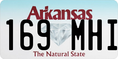 AR license plate 169MHI