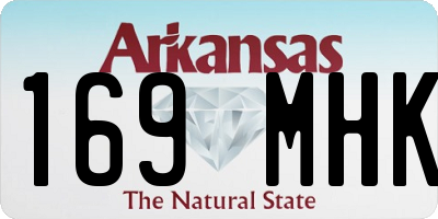 AR license plate 169MHK