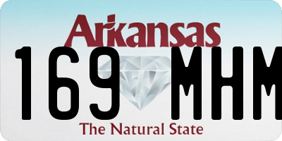 AR license plate 169MHM