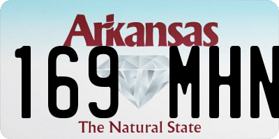 AR license plate 169MHN