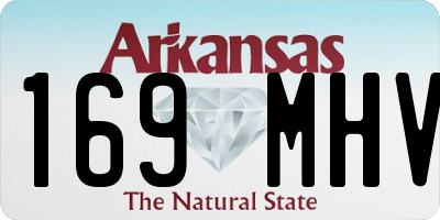 AR license plate 169MHV