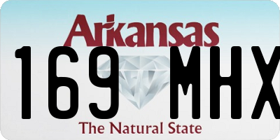 AR license plate 169MHX