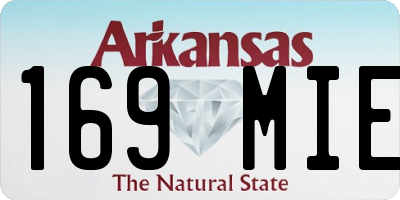 AR license plate 169MIE