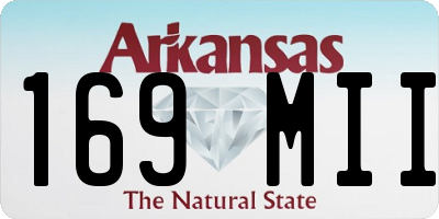 AR license plate 169MII