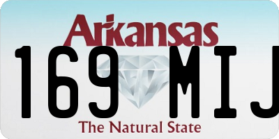 AR license plate 169MIJ