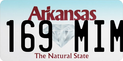 AR license plate 169MIM