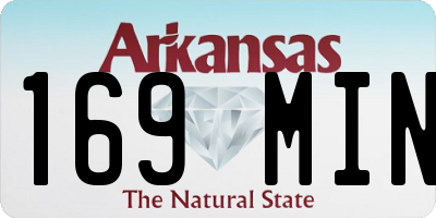 AR license plate 169MIN