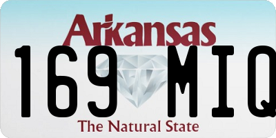 AR license plate 169MIQ