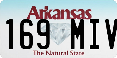 AR license plate 169MIV