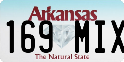AR license plate 169MIX
