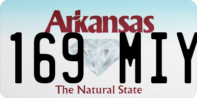 AR license plate 169MIY