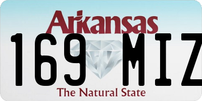 AR license plate 169MIZ