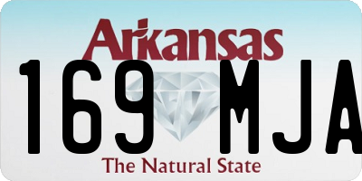 AR license plate 169MJA