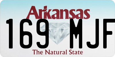 AR license plate 169MJF