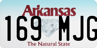 AR license plate 169MJG