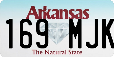 AR license plate 169MJK