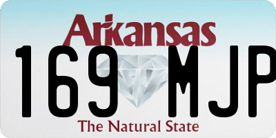 AR license plate 169MJP
