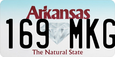 AR license plate 169MKG