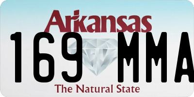 AR license plate 169MMA