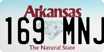 AR license plate 169MNJ