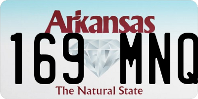 AR license plate 169MNQ