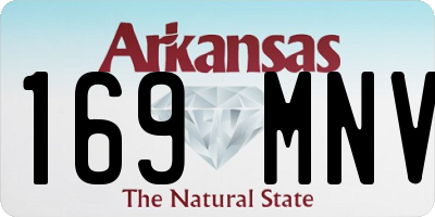AR license plate 169MNV