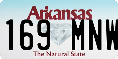 AR license plate 169MNW
