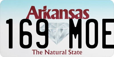 AR license plate 169MOE