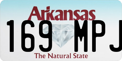 AR license plate 169MPJ