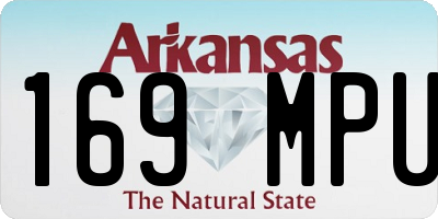 AR license plate 169MPU