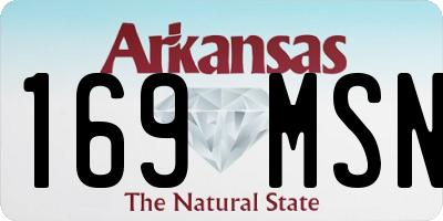 AR license plate 169MSN