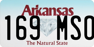 AR license plate 169MSO