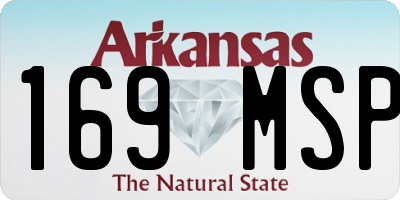 AR license plate 169MSP