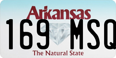 AR license plate 169MSQ