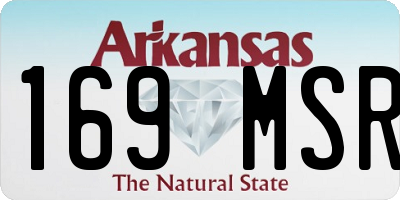 AR license plate 169MSR