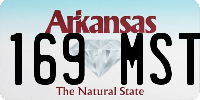 AR license plate 169MST