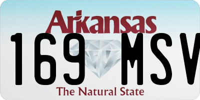 AR license plate 169MSV