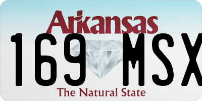 AR license plate 169MSX